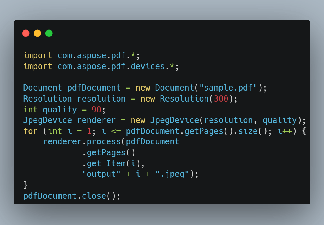 A Java example